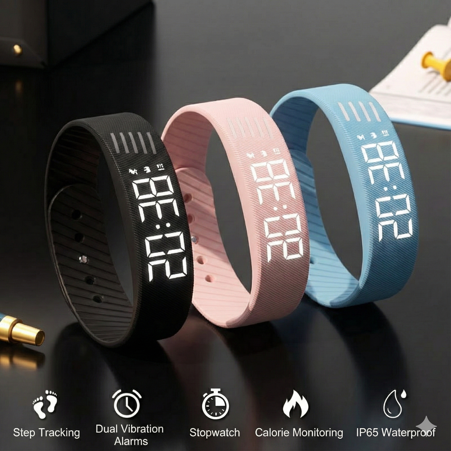 Zensy™ – The Silent & Smart Vibrating Alarm Wristband